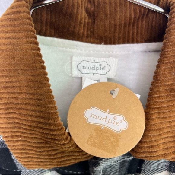 Mud Pie Baby Vest Plaid Corduroy Small 12-18 Months - Picture 3 of 4